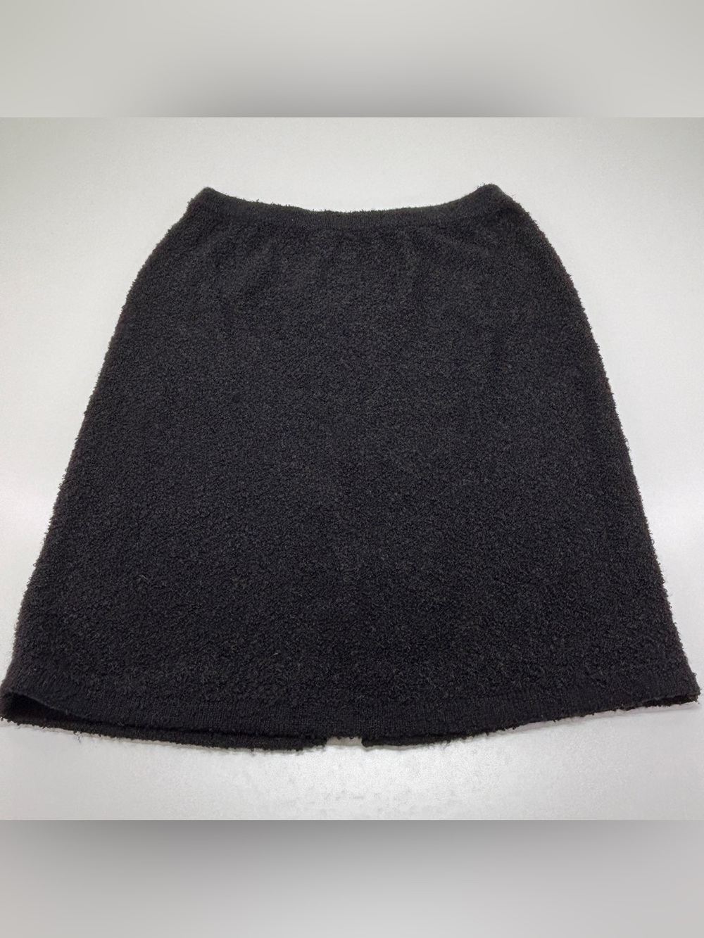 Durhone Collection Black Bouclé Knit A-Line Pull-On Skirt Plus 2X Classic